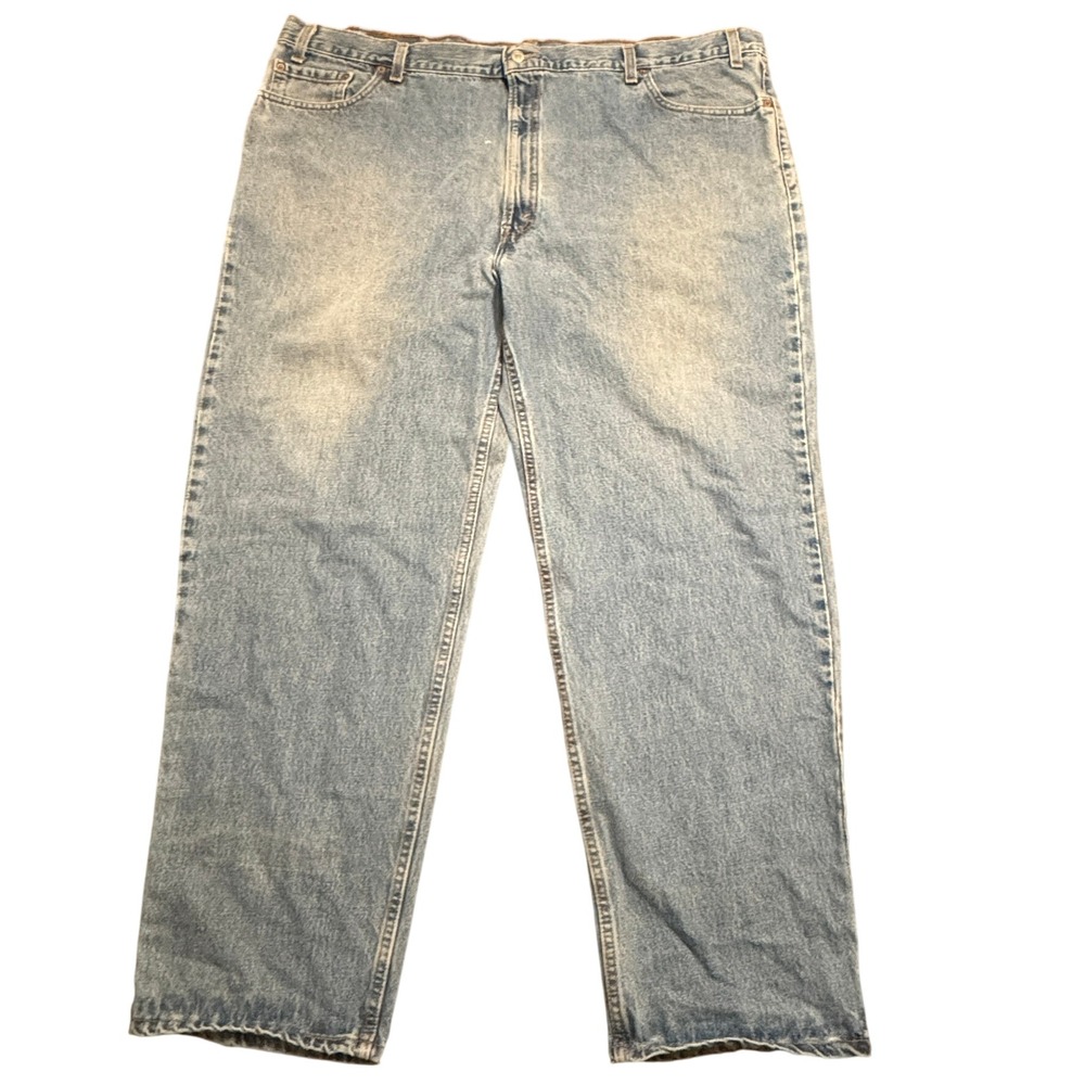 VTG Levis Denim 550 Jeans Mens 50x32 blue Zip Up Straight Y2K relaxed fit USA